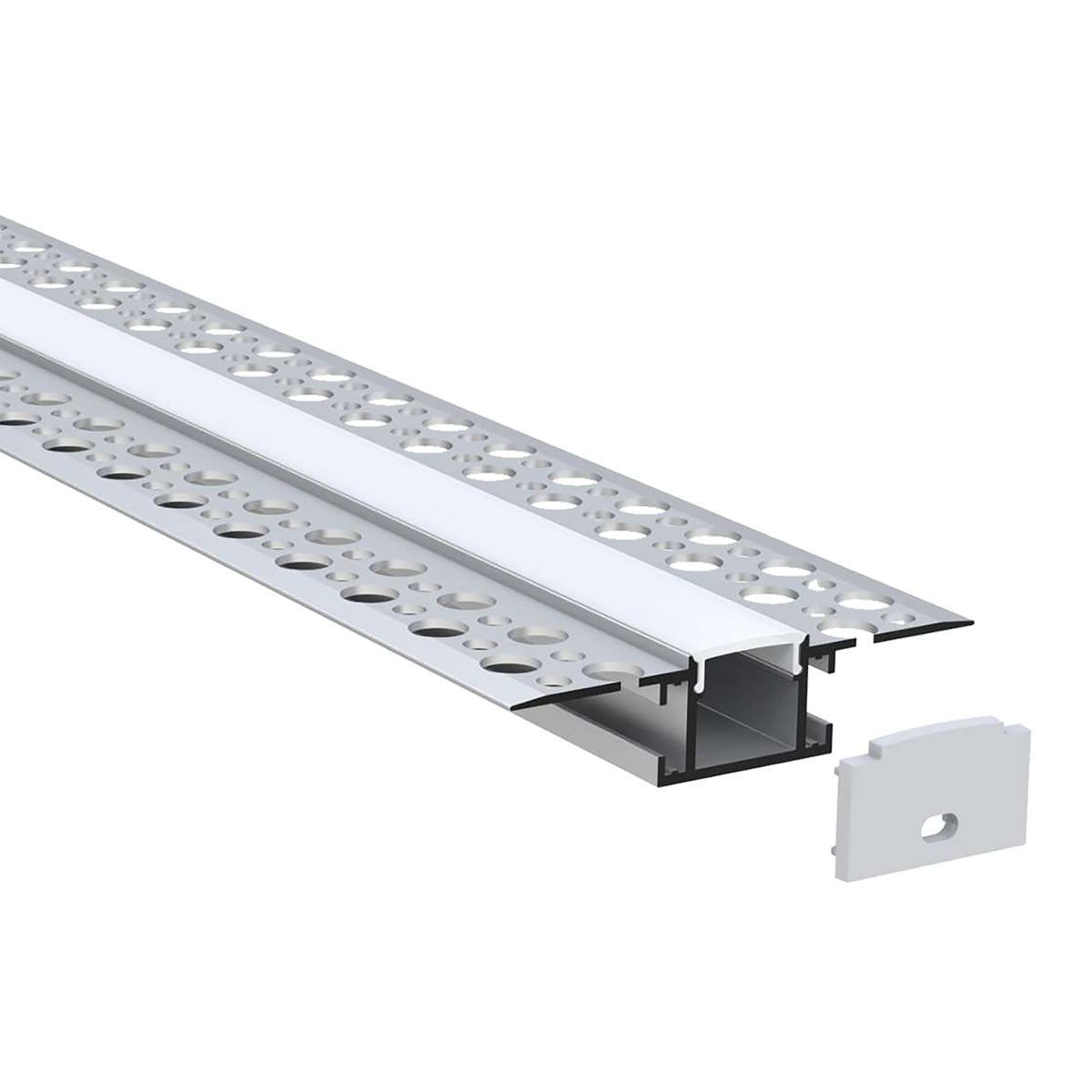 Luxrite LR43090 96" Recessed 0.55" Plaster-in Channel