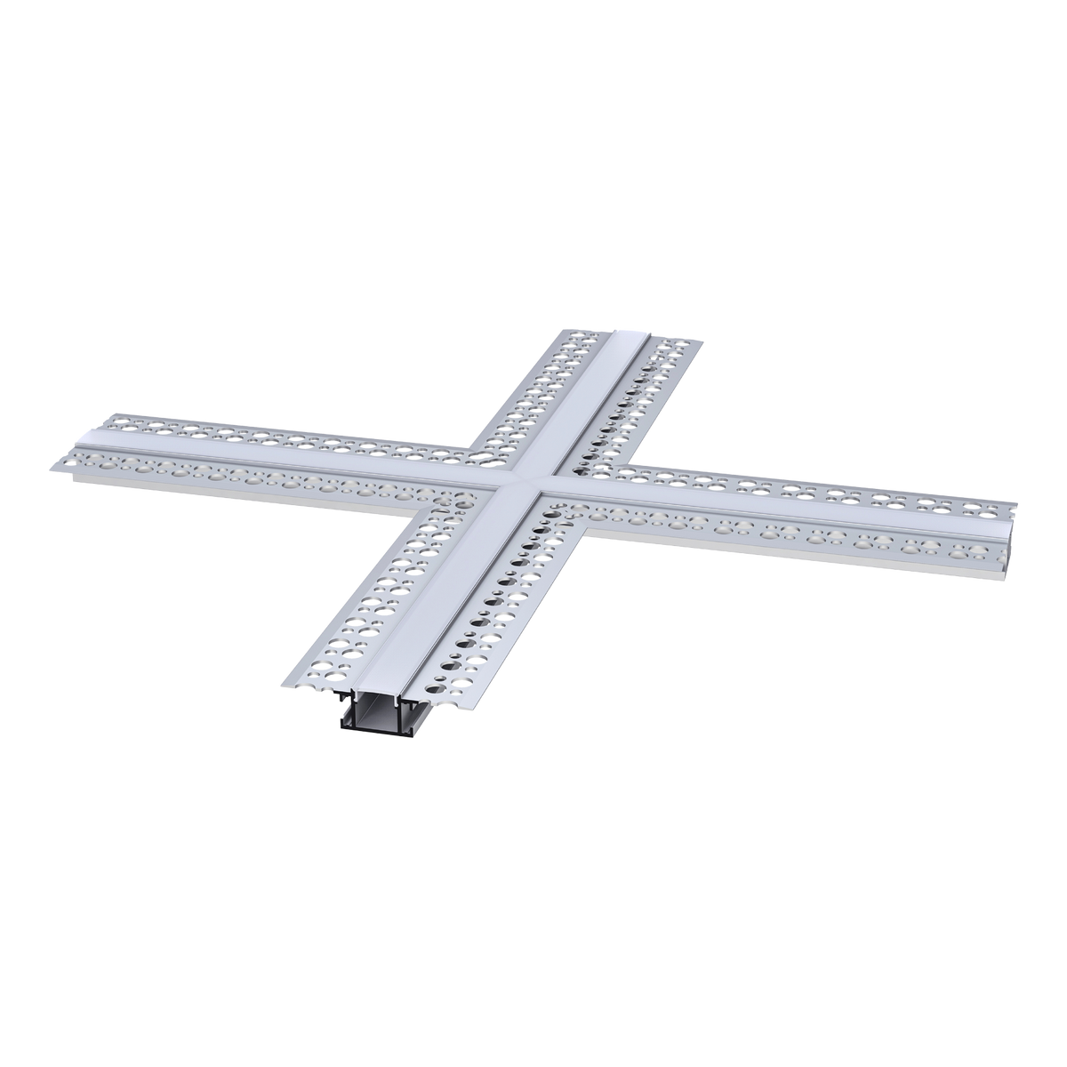 Luxrite LR43091 Recessed 0.55" Plaster-in X-connector