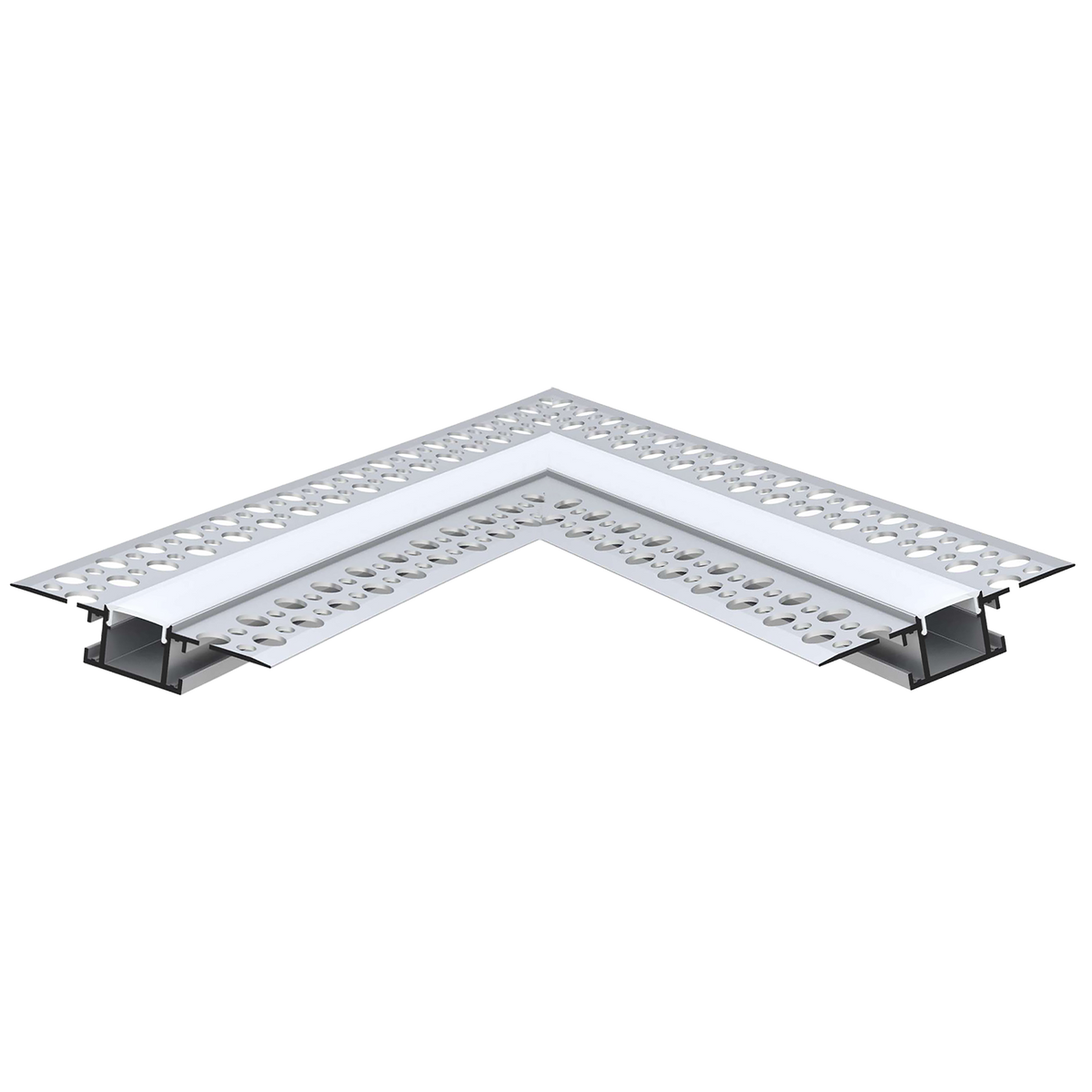 Luxrite LR43096 Recessed 0.55" Plaster-in Lateral Corner