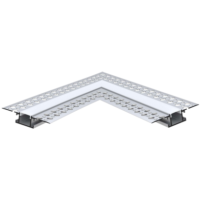 Luxrite LR43096 Recessed 0.55" Plaster-in Lateral Corner