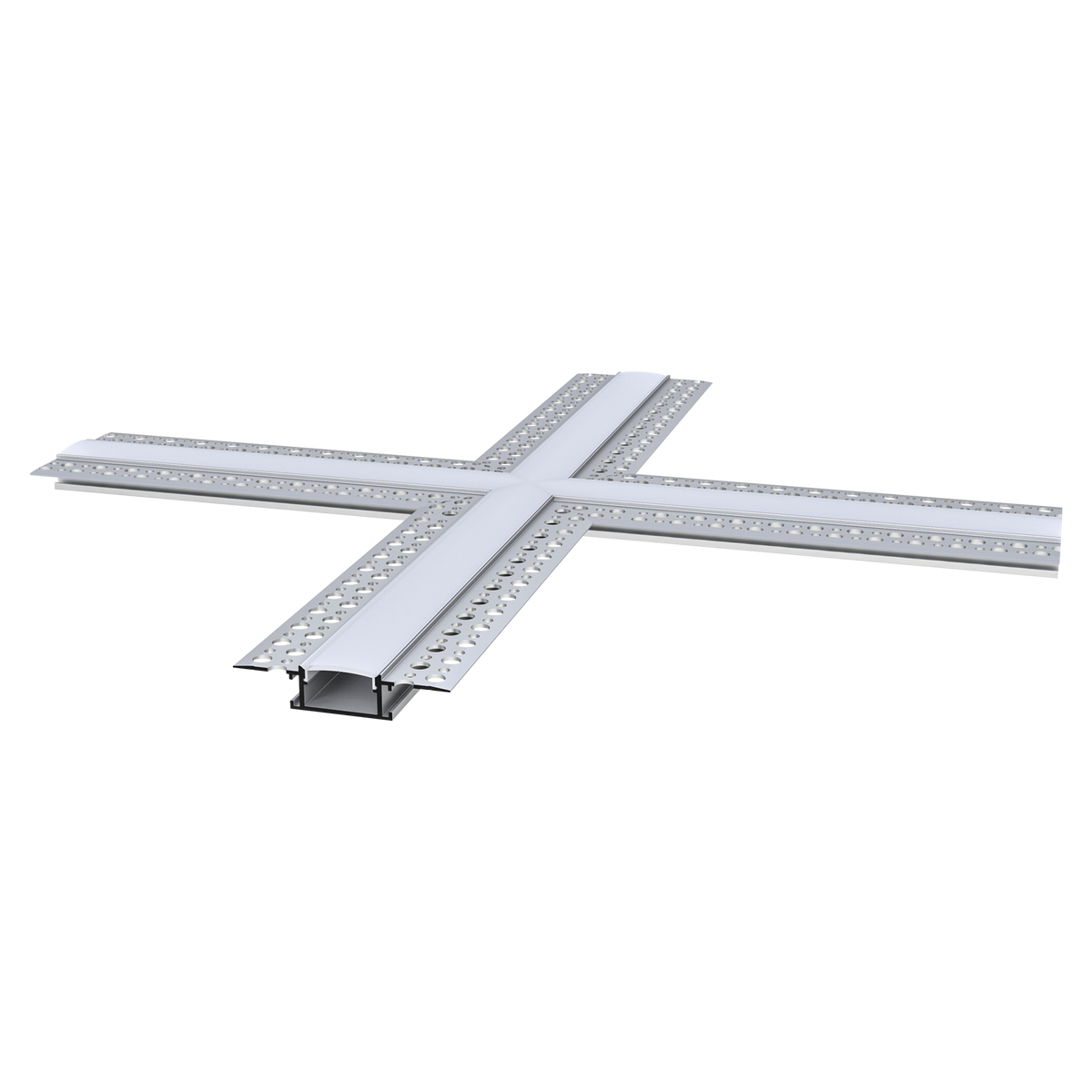 Luxrite LR43101 Recessed 0.82" Plaster-in X-connector
