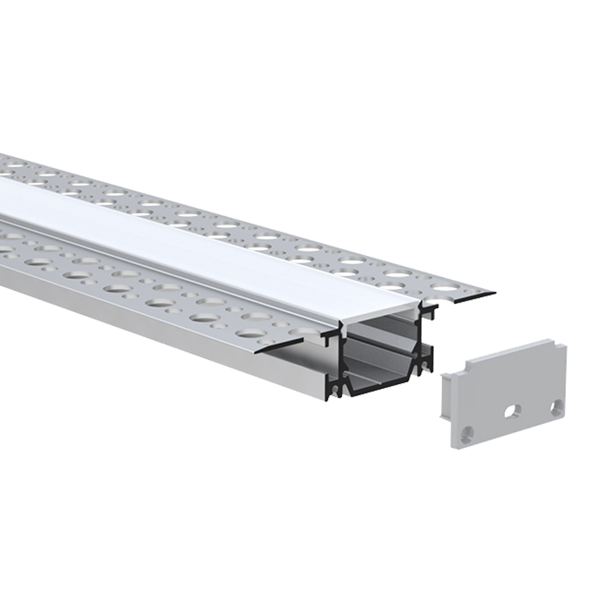 Luxrite LR43110 96" Recessed 0.88" Plaster-in Channel
