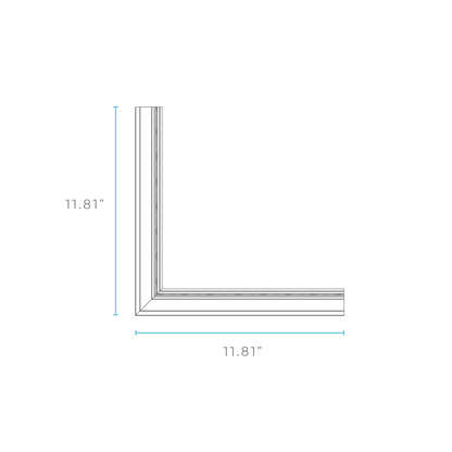 Luxrite LR43117 Recessed 0.62" Plaster-in Inside Corner