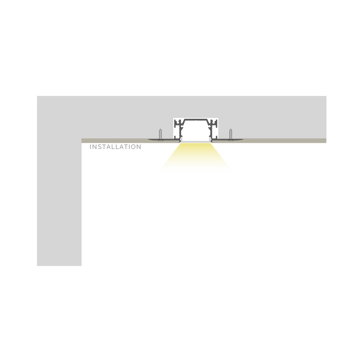Luxrite LR43119 Recessed 0.62" Plaster-in T-connector