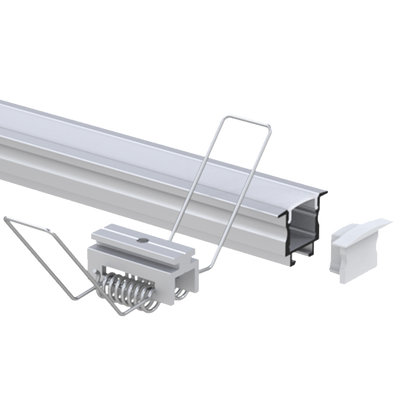 Luxrite LR43160 96" Recessed 0.48" Channel