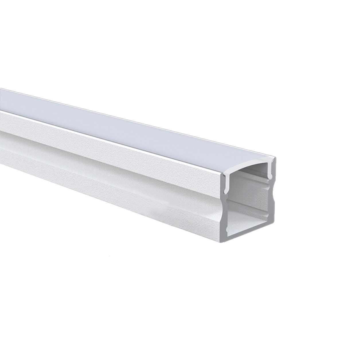 Luxrite LR43222 96" Surface Mount 0.48" Channel - White Finish