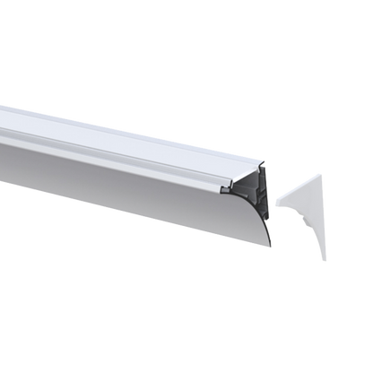 Luxrite LR43340 96" Corner Mount 0.55" Wall Wash Channel