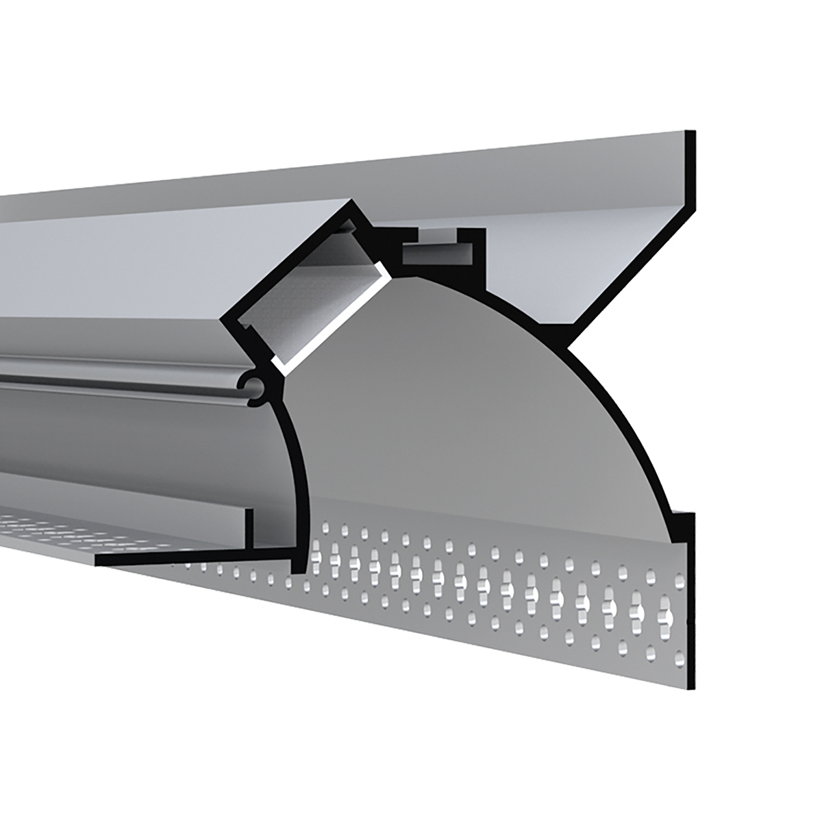 Luxrite LR43350 Seamless Wallwash “Floating Ceiling” Corner Channel