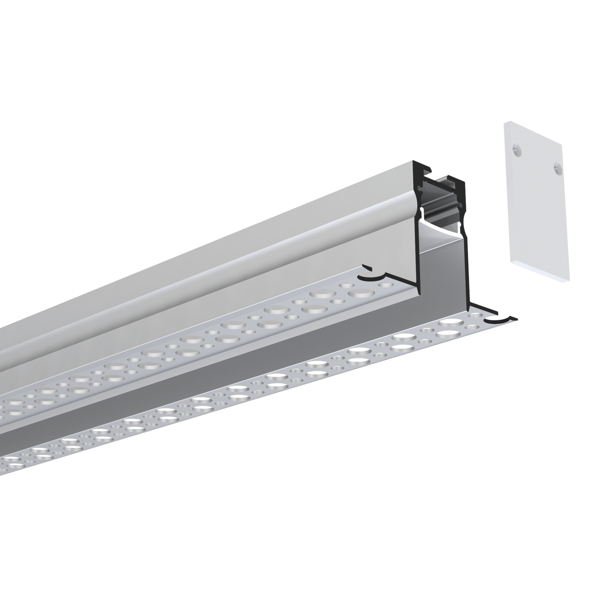Luxrite LR43390 96" Trimless Mount 0.40" Channel Kit