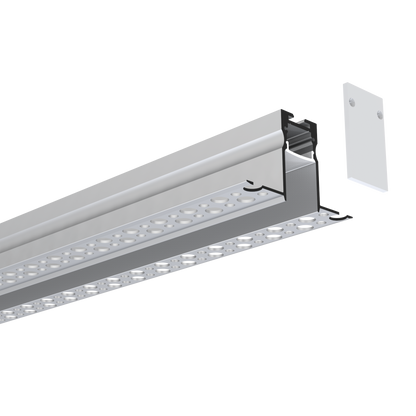 Luxrite LR43390 96" Trimless Mount 0.40" Channel Kit