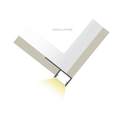 Luxrite LR43430 96" Tile Mud in 0.63" Channel Kit