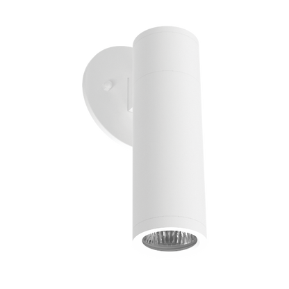 Luxrite LR43725 2.5" Cylinder System - 1 Head Wall Mount Kit White Finish