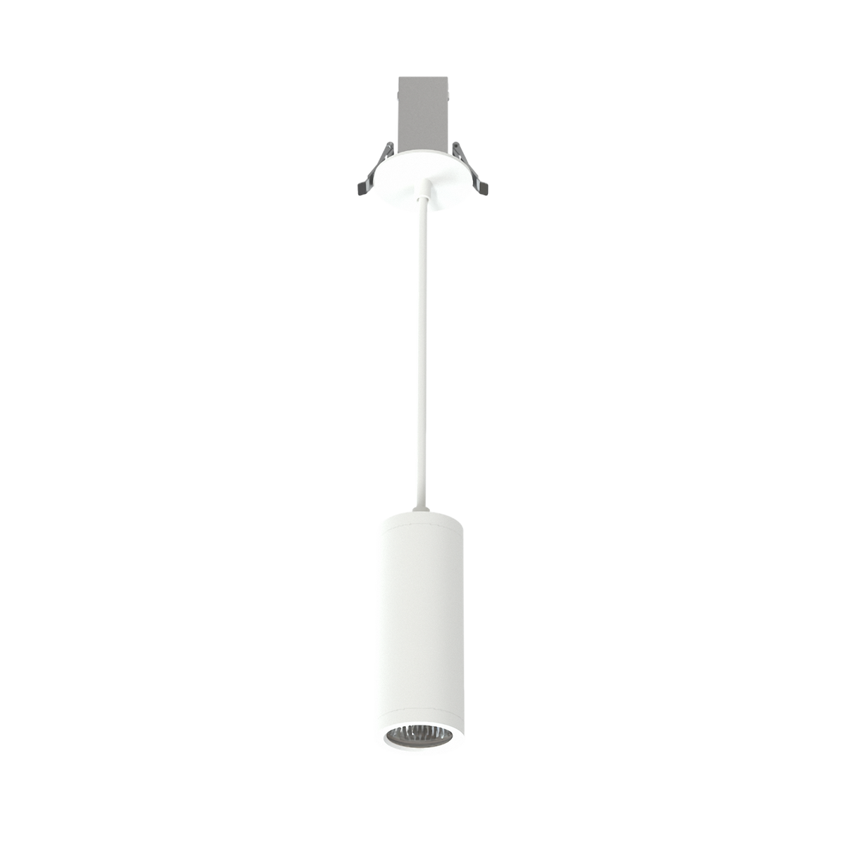 Luxrite LR43731 2.5" Cylinder System - Recessed Mount 8' Cable White Finish
