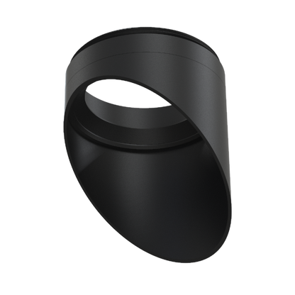 Luxrite LR43744 2.5" Cylinder System - Wall Washer Snoot Black Finish
