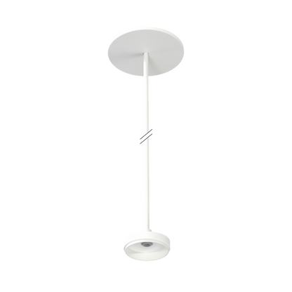 Luxrite LR43751 2.5" Cylinder System - Surface Mount 8' Cable White Finish