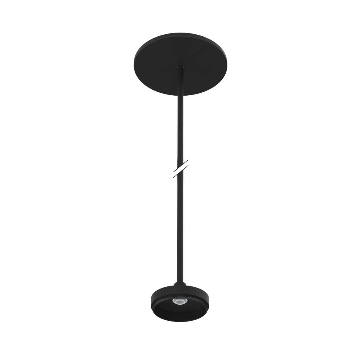 Luxrite LR43752 2.5" Cylinder System - Surface Mount 8' Cable Black Finish