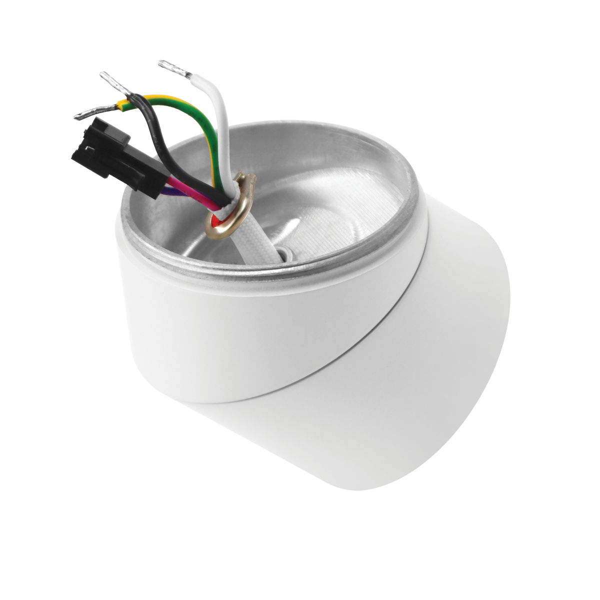 Luxrite LR43753 2.5" Cylinder System - 45º Adjustable Extender White Finish