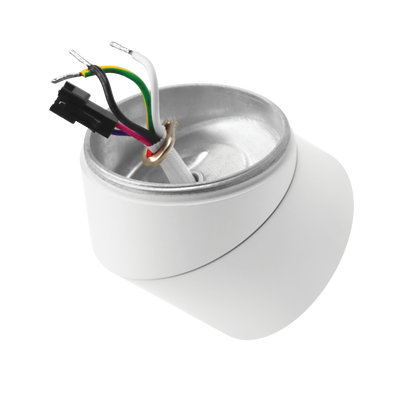 Luxrite LR43753 2.5" Cylinder System - 45º Adjustable Extender White Finish