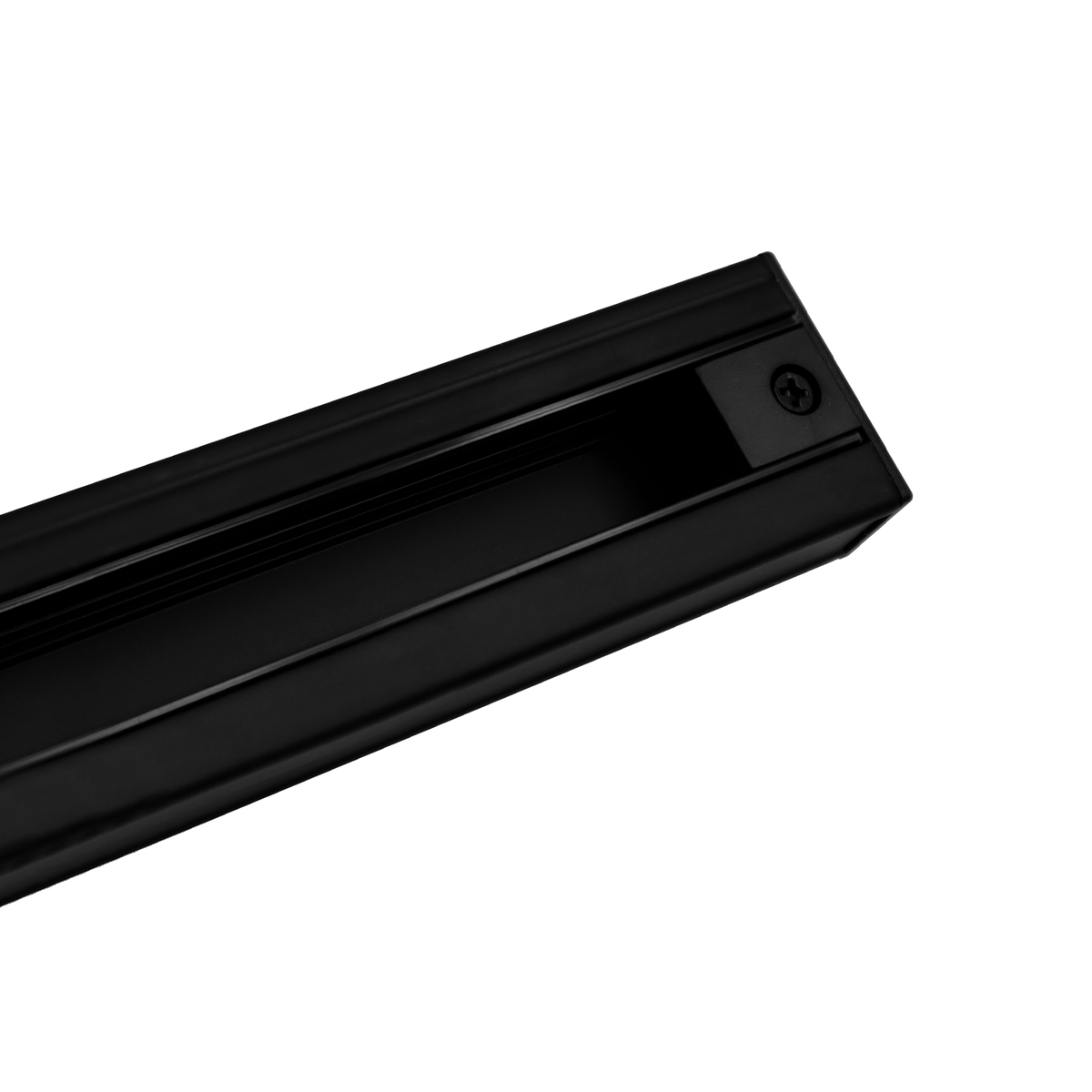 Luxrite LR43806 6' Surface Mount H-type Single Circuit 3-WIRE Track - Black Finish