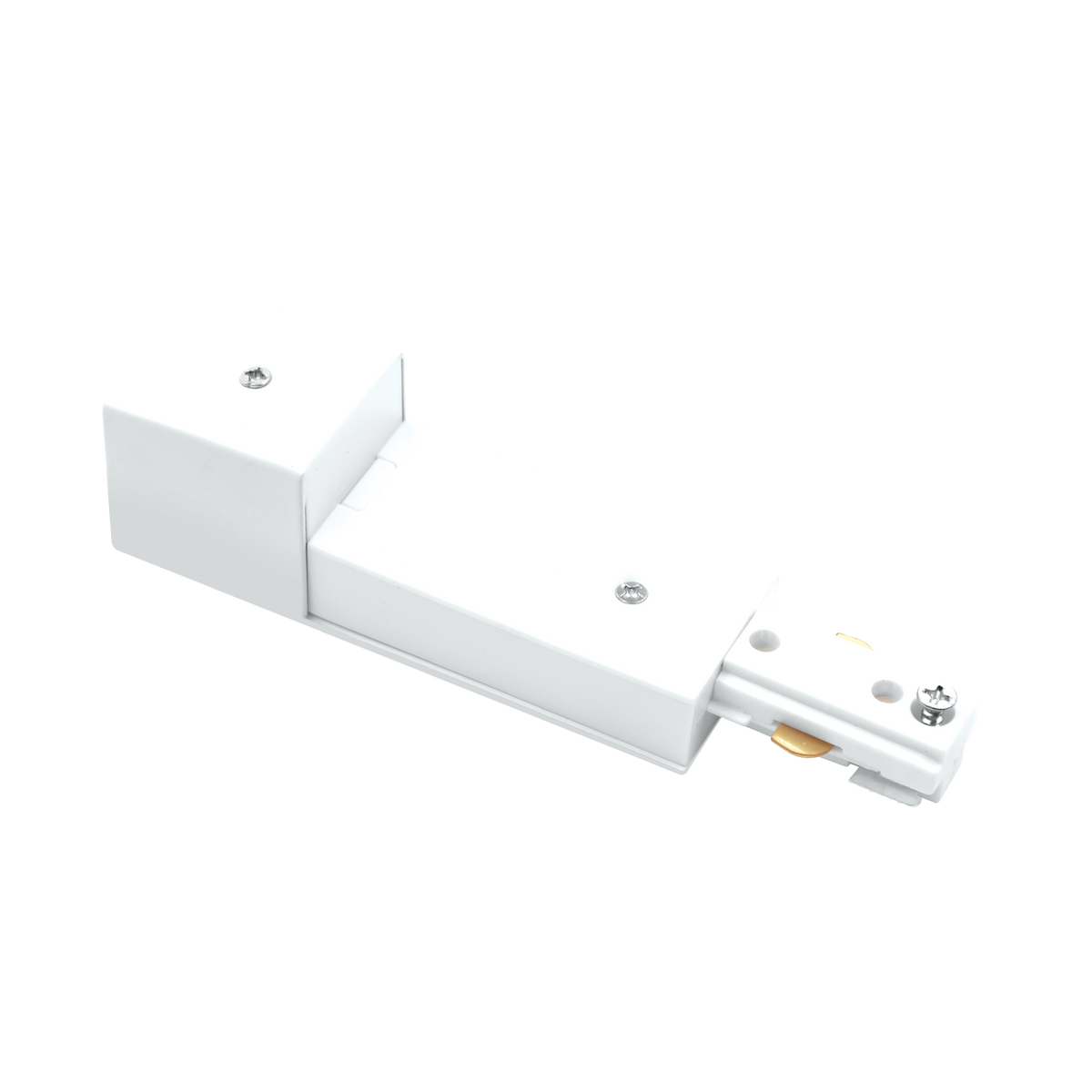 Luxrite LR43819 H-track Live End Conduit Fitter - White Finsih