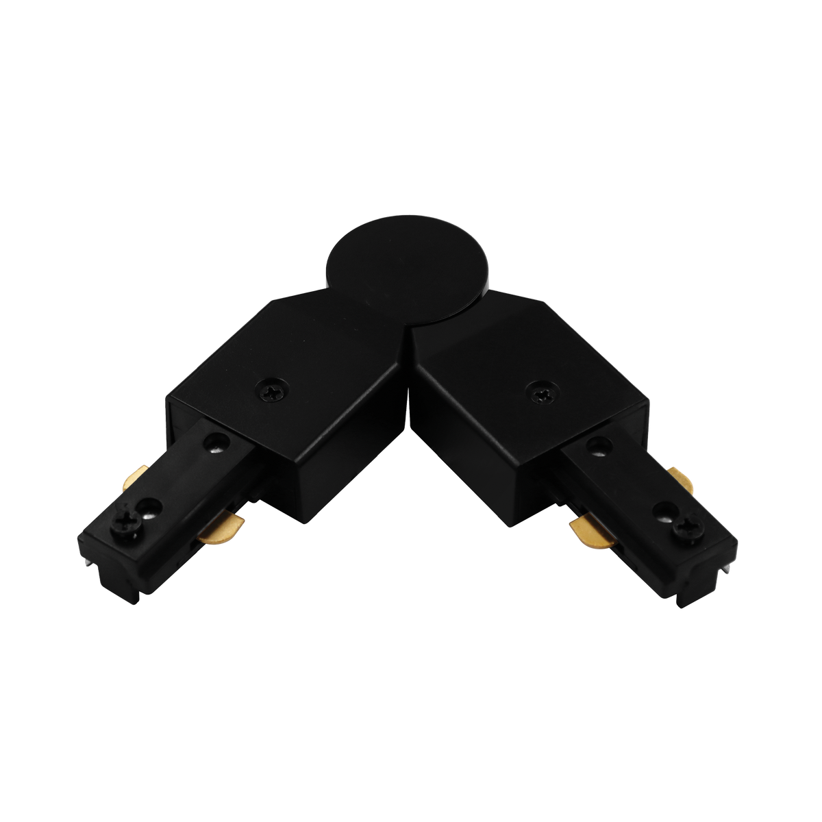 Luxrite LR43824 H-track Adjustable Connector - Black Finish