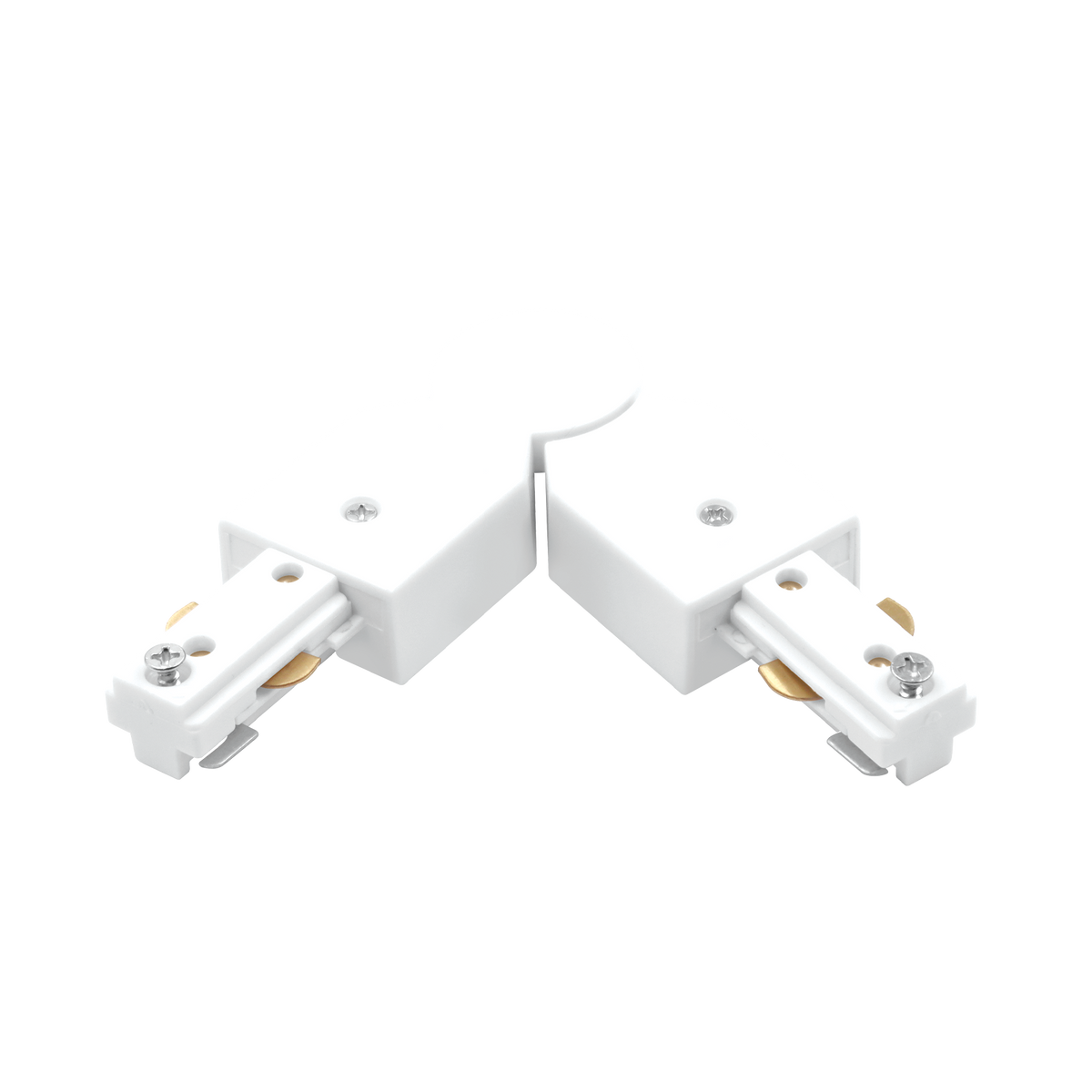 Luxrite LR43825 H-track Adjustable Connector - White Finish