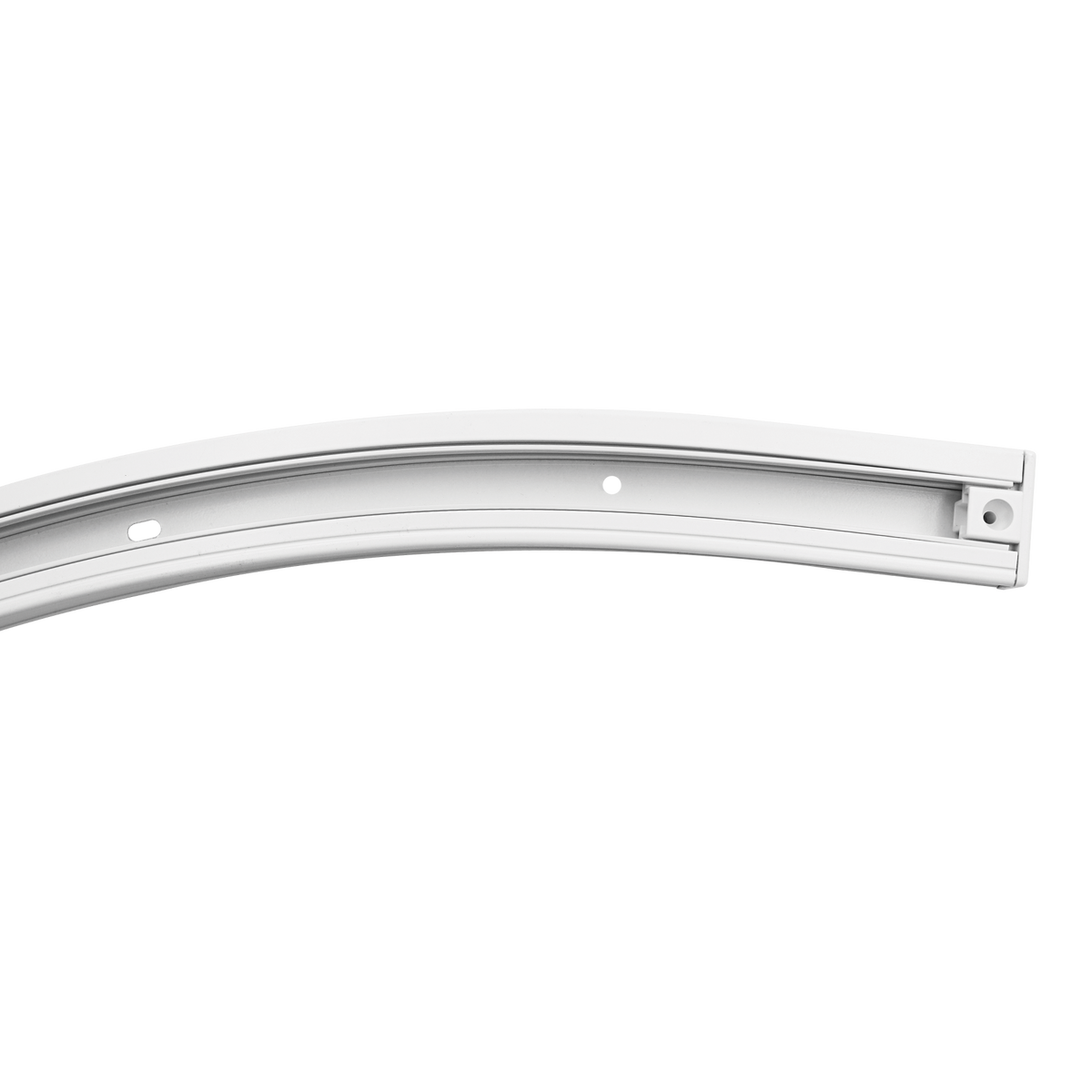 Luxrite LR43848 2' Surface Mount H-type Single Circuit 3-WIRE Curved Track - White Finish