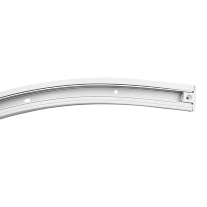 Luxrite LR43848 2' Surface Mount H-type Single Circuit 3-WIRE Curved Track - White Finish