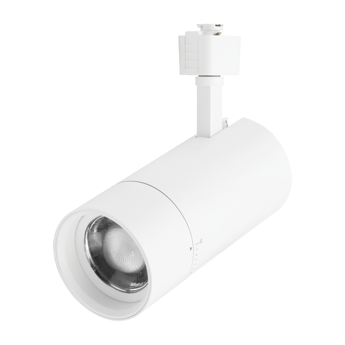 Luxrite LR43886 30W 3" Zoomable J-track Head - 5 CCT Selectable White Finish
