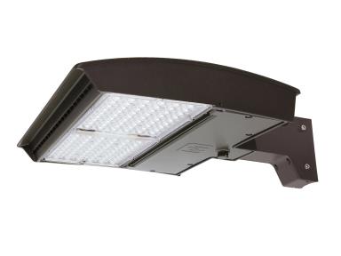 MaxLite M125UN-CSBACR M Series 125W, 120-277V, Narrow Flood (4X4), CCT Select 3/4/5K, Bronze, Arm, C-MAX Compatible