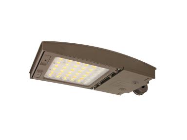 MaxLite M30UC3M-WCSBXPR7 M Series 15/22/30W, Changeable Lens 3M, 3/4/5K, Bronze, Upper Knuckle Mount, C-MAX Disabled, 7-PIN NEMA Receptacle