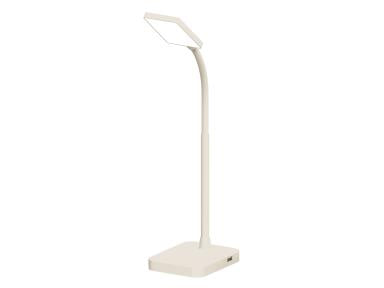 MaxLite ML7LA4S30WH Desk Lamp LED 4W Slim 3000K, Usb Port, White Finish