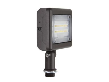 MaxLite MSF15UW-40BKTTA MAXLITE Slim Flood 15W 120-277V Wide 4000K Bronze Knuckle 1/2" Threaded Nipple Mount - TAA