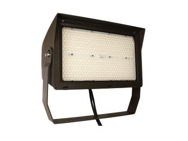 MaxLite MSF210UA-CSBYPR7 Adjustable Beam Flood, 210W 120-277V, 0-10V Dimming, Adjustable Beam, CCT Selectable, Bronze, Yoke, 7PIN Receptacle, Shorting Cap