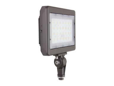 MaxLite MSF50UW-50BKTTA MAXLITE Slim Flood 50W 120-277V Wide 5000K Bronze Knuckle 1/2" Threaded Nipple Mount - TAA