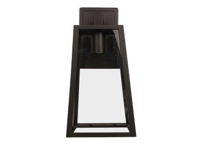 MaxLite OWL-TBK-E26 Outdoor Wall Light, Trapezoid Style, Black Finish, E26 Base Socket