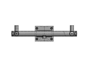 MaxLite PL-CRR-02-B 2 Fixture Round Cross Arm, Bronze