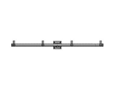 MaxLite PL-CRR-04-B Bronze 4 Fixture Round Cross Arm