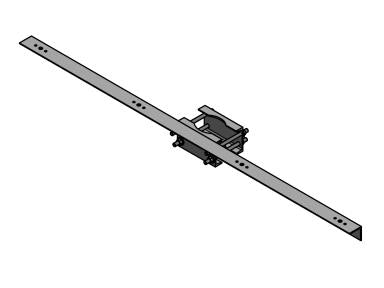 MaxLite PL-PXB4-GV Galvanized 4 Fixture Cross Arm