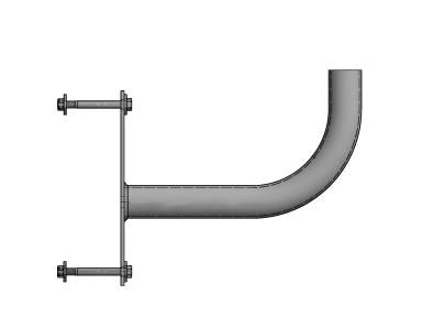 MaxLite PL-SB1-B Surface Mount Single Bull Horn, Bronze