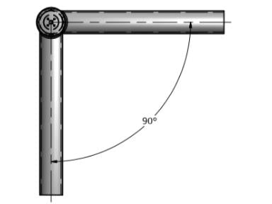 MaxLite PL-SB290-B Tenon Top Spoke Brackets, 2-3/8", Steel, 2 Arms @ 90 Degrees, Bronze