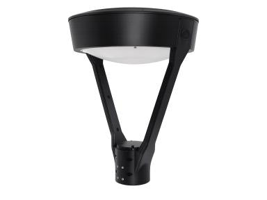 MaxLite PSM80U-WCSLPC Post Top Spider Mount, 45/60/80W, 120-277V, Type V, Wattage CCT Selectable 3/4/5K, Photocell, Black