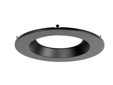 MaxLite RCF8M-BKTRIMTA Recessed Commercial Multi-mode Downlight, 8 Inch, Black Smooth Trim - TAA