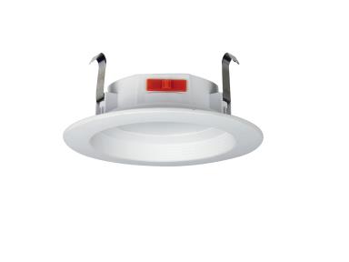 MaxLite RRBD-4R7.5T9CS-W Residential Recessed Baffle Downlight, 4 Inch Round, 7.5W, 120V - Triac Dimming, 90 CRI, 2700/3000/3500/4000/5000K CCT Selectable, White