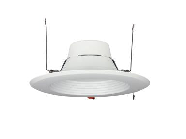 MaxLite RRBD-6R14WT9CS-W Residential Recessed Baffle Downlight, 6 Inch Round, 7.5W/11W/14W, 120V - Triac Dimming, 90 CRI, 27K/3K/35K/4K/5K Wattage CCT Selectable, White
