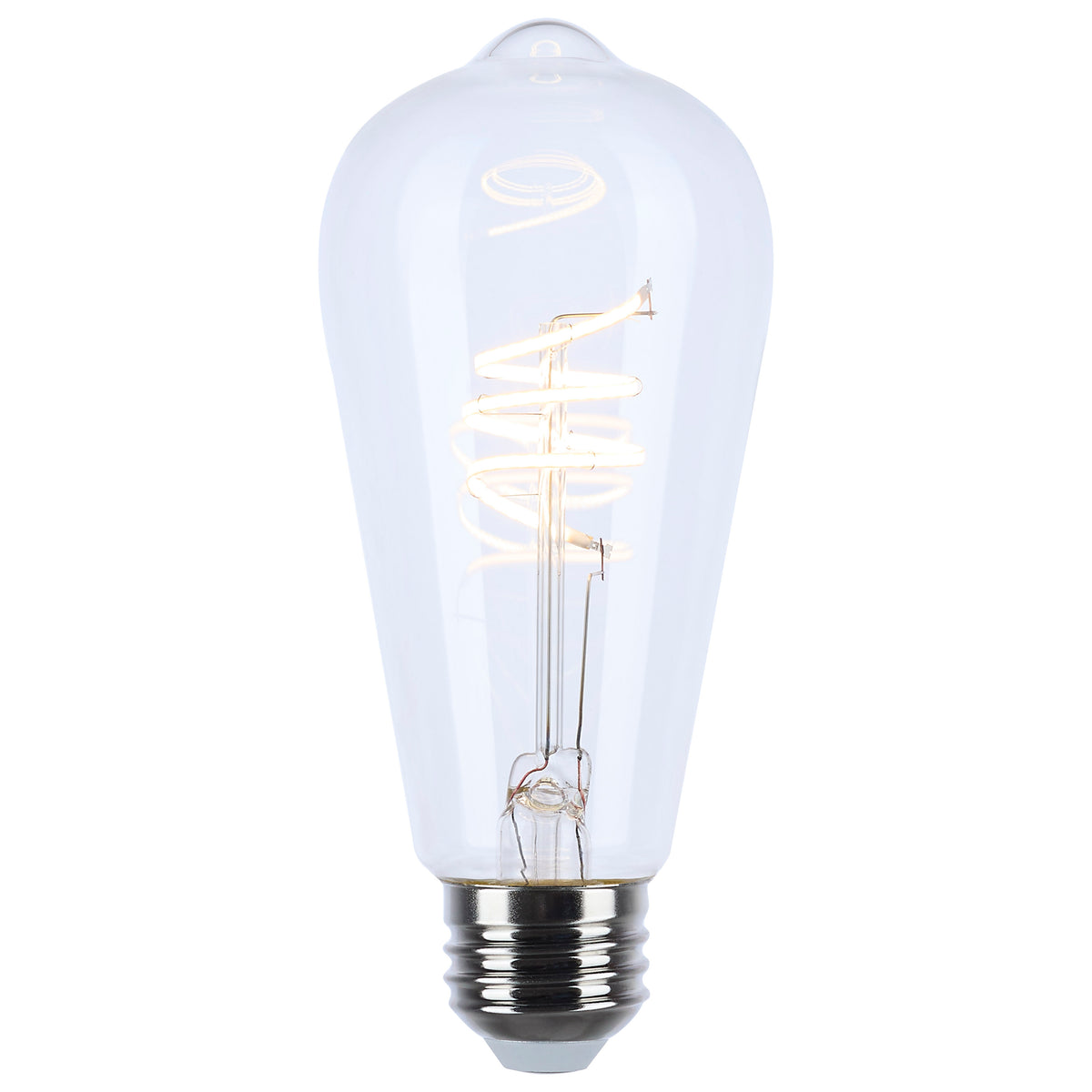 Satco S10520 6W ST19 Warm White LED Light Bulb Medium Base