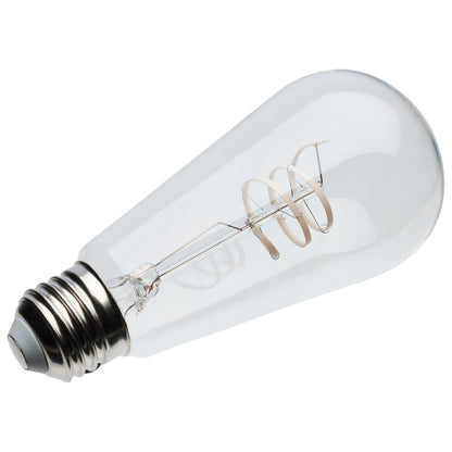 Satco S10520 6W ST19 Warm White LED Light Bulb Medium Base