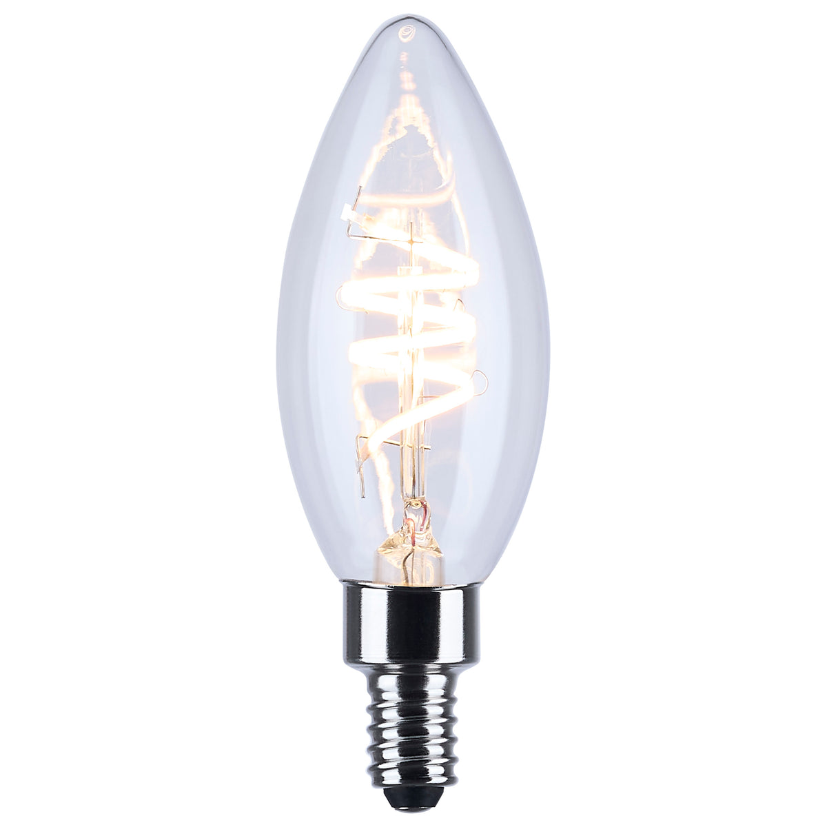 Satco S10523R1 4W B11 Warm White LED Light Bulb Candelabra Base