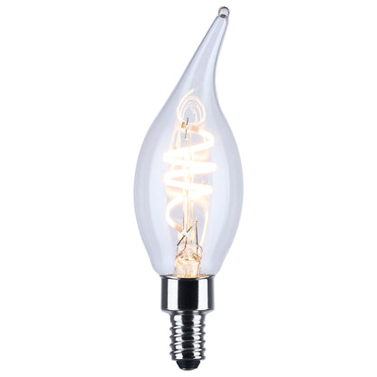 Satco S10524R1 4W CA11 Warm White LED Light Bulb Candelabra Base