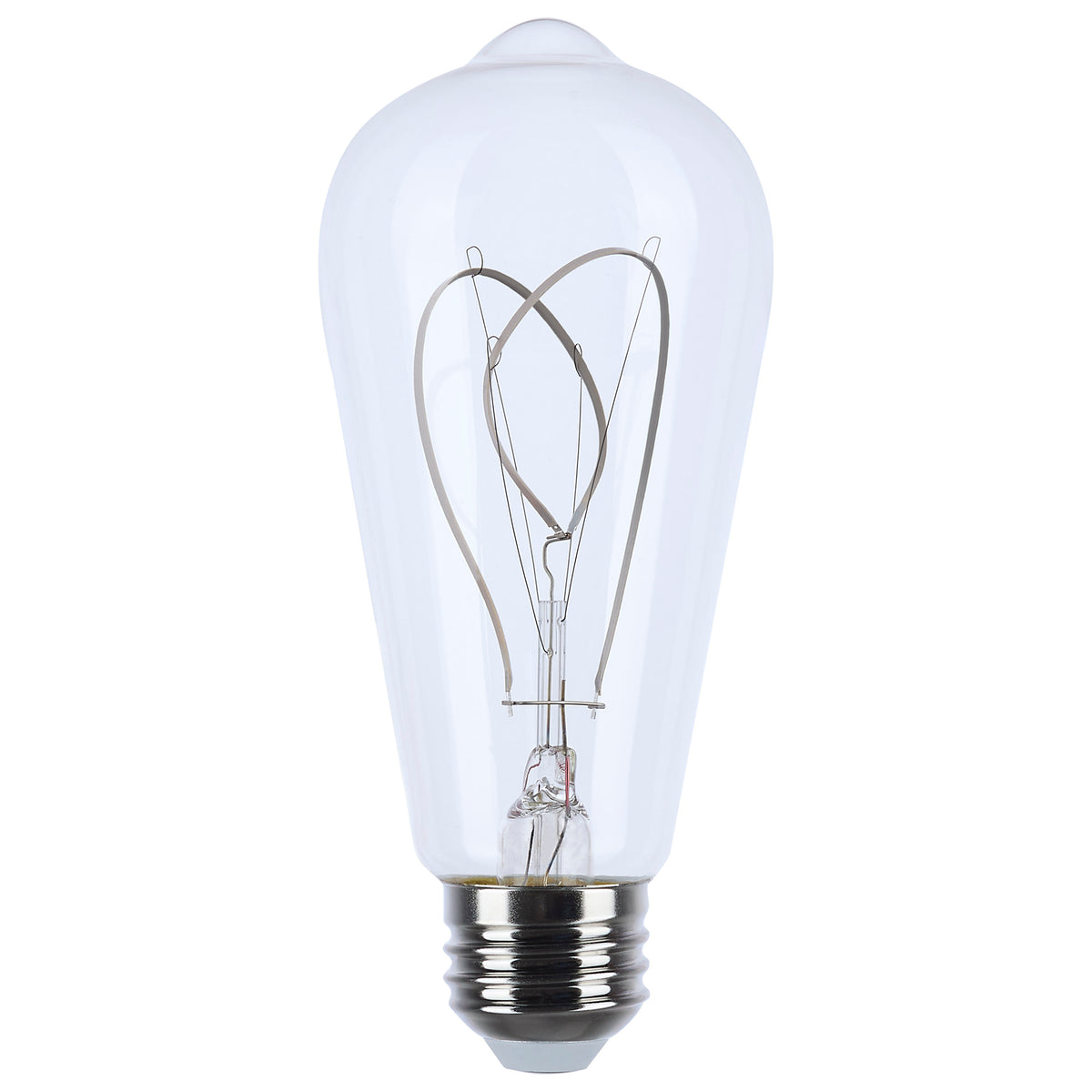 Satco S10525 6W ST19 Warm White LED Light Bulb Medium Base